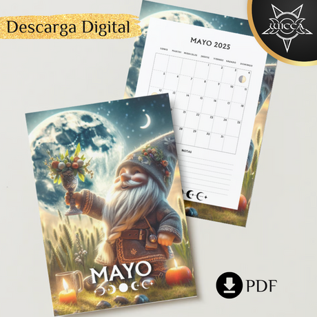 Calendario Lunar WICCA 2025 - PDF Digital para Descargar